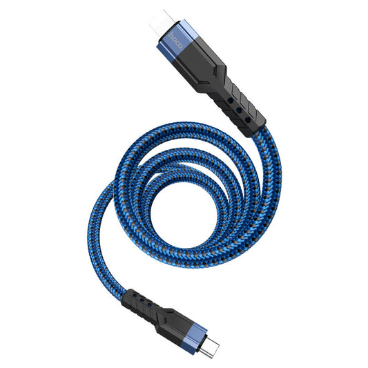 HOCO Cable Type-C vers Lightning 20W U110 - Bleu