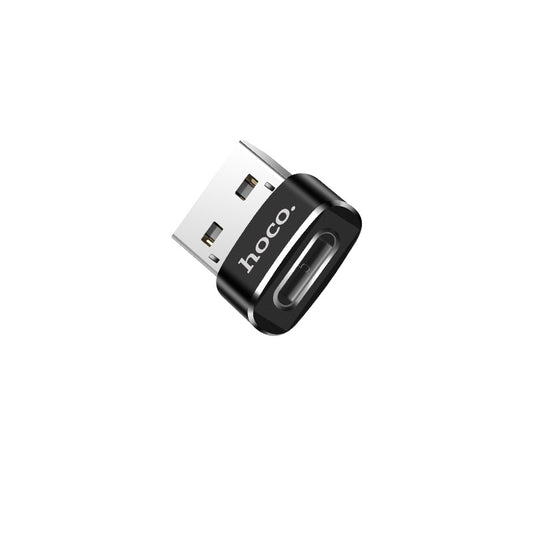 HOCO Adaptateur convertisseur USB vers Type-C UA6 - Noir